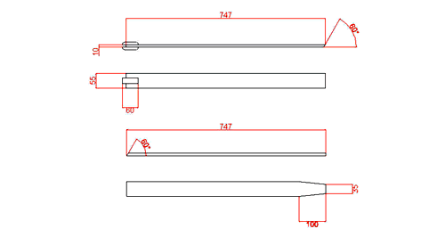 secondary cross spars